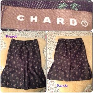 Chard blue needle point pattern skirt.